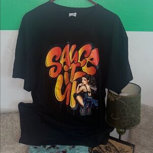 Men’s NWOT Black Graphic T-Shirt with Bold Design